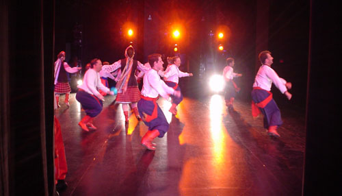 Dancers on stage